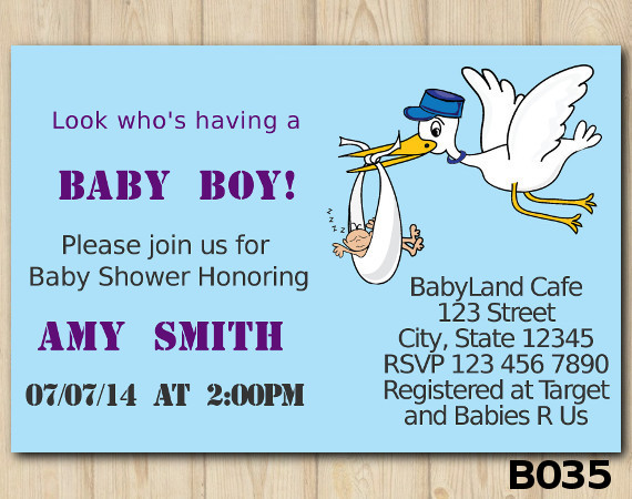 Baby Shower Boy invitation | Personalized Digital Card