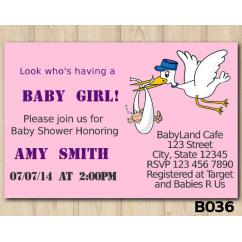 Baby Shower Girls invitation