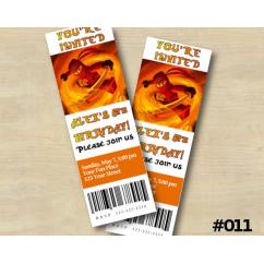 Ninjago Ticket Invitation
