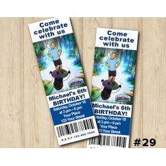 Skylanders Trap Team Ticket Invitation with Photo