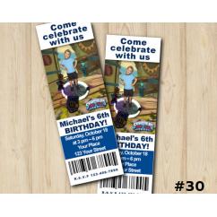 Skylanders Trap Team Ticket Invitation with Photo