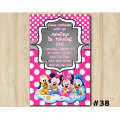 Minnie Mickey Mouse Invitation