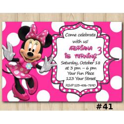 Minnie Mouse Invitation