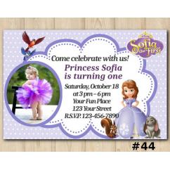 Sofia the First Invitation with Photo