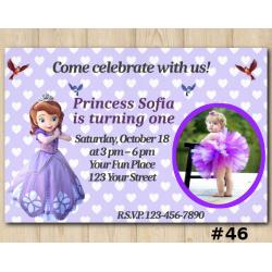 Sofia the First Invitation with Photo