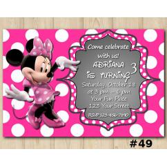 Minnie Mouse Invitation