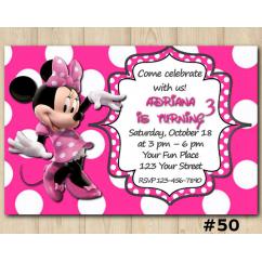 Minnie Mouse Invitation
