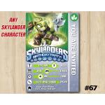 Skylanders Swap Force Game Card Invitation | StinkBomp | Personalized Digital Card