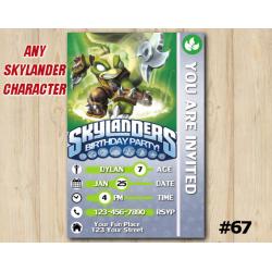 Skylanders Swap Force Game Card Invitation | StinkBomp