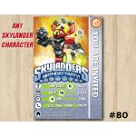 Skylanders Swap Force Game Card Invitation | MagnaCgarge | Personalized Digital Card