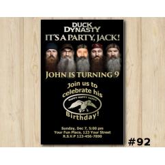 Duck Dynasty Invitation with Photo
