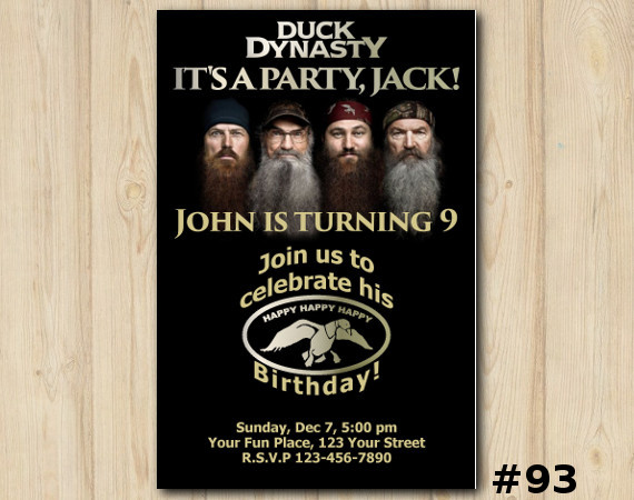 Duck Dynasty Invitation | Personalized Digital Card