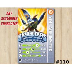 Skylanders Swap Force Game Card Invitation | Drobot