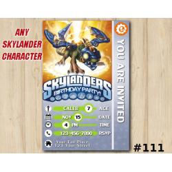 Skylanders Swap Force Game Card Invitation | Drobot