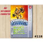 Skylanders Swap Force Game Card Invitation | BlastZone | Personalized Digital Card