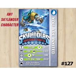 Skylanders Snap Shot Game Card Invitation | SnapShot