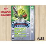 Skylanders Trap Team Game Card Invitation | FoodFight | Personalized Digital Card
