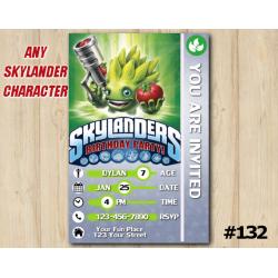 Skylanders Trap Team Game Card Invitation | FoodFight