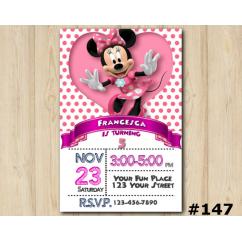 Minnie Mouse Invitation