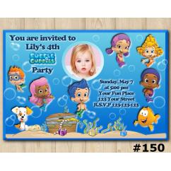 Bubble Guppies Invitation with Photo