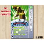 Skylanders Trap Team Game Card Invitation | StumpSmash | Personalized Digital Card