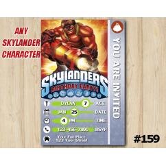Skylanders Trap Team Game Card Invitation | KaBoom