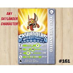 Skylanders Trap Team Game Card Invitation TriggerSnappy