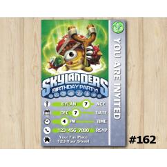 Skylanders Swap Force Game Card Invitation | Shroomboom