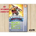Skylanders Trap Team Game Card Invitation | Choopper | Personalized Digital Card