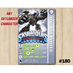 Skylanders Trap Team Game Card Invitation | EyeBrawl