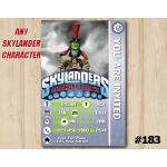 Skylanders Trap Team Game Card Invitation | DrKrankcase | Personalized Digital Card