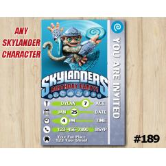 Skylanders Trap Team Game Card Invitation | FlingKong