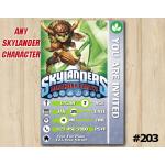 Skylanders Trap Team Game Card Invitation | Bushwhack | Personalized Digital Card