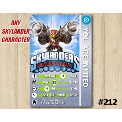 Skylanders Trap Team Game Card Invitation | JetVac
