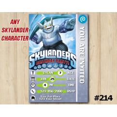 Skylanders Gusto Game Card Invitation | Gusto