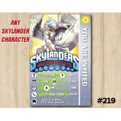 Skylanders Trap Team Game Card Invitation | KnightLight