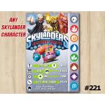 Skylanders Game Card Invitation | Kaos, Wildfire, PainYatta | Personalized Digital Card