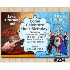 Twin Dukes of Hazzard and Frozen Invitation