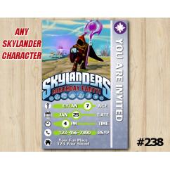 Skylanders Trap Team Game Card Invitation | Enigma