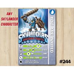 Skylanders Trap Team Game Card Invitation | FlipWreck