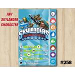 Skylanders Game Card Invitation | SnapShot, KryptKing, TreadHead  | Personalized Digital Card