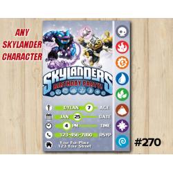 Skylanders Trap Team Game Card Invitation