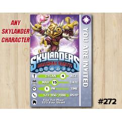 Skylanders Snap Shot Game Card Invitation | HootLoop