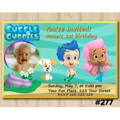 Bubble Guppies Invitation with Photo