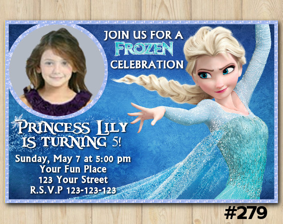 Frozen Invitation with Photo | Personalized Digital Card