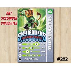 Skylanders Snap Shot Game Card Invitation | TuffLuck