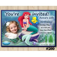 Ariel Invitation with Photo