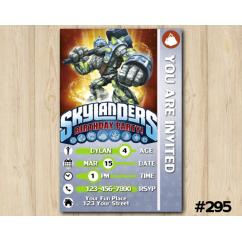 Skylanders Game Card Invitation | Crucher
