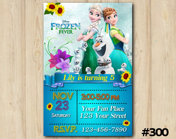 Frozen Fever Invitation | Personalized Digital Card
