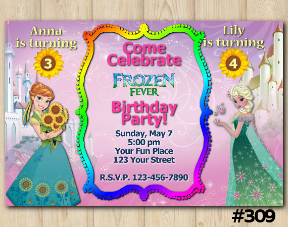 Frozen Fever Invitation | Personalized Digital Card